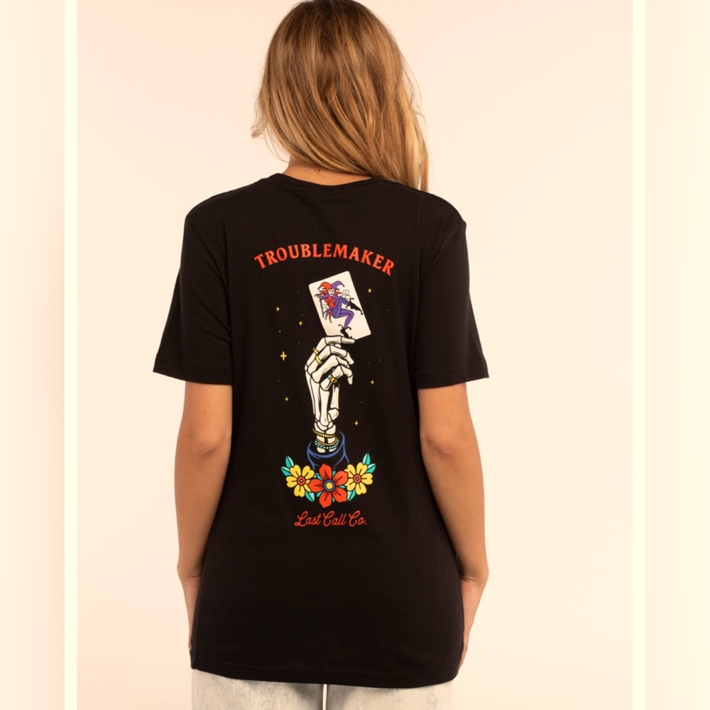 Last Call Co. Troublemaker Tee - Black 🖤
